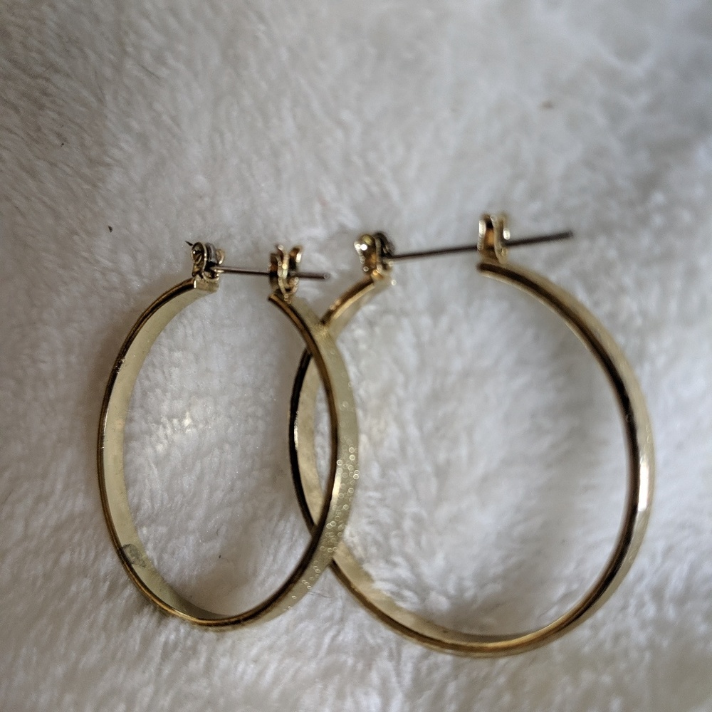 Hoop Earrings - Gold Tone